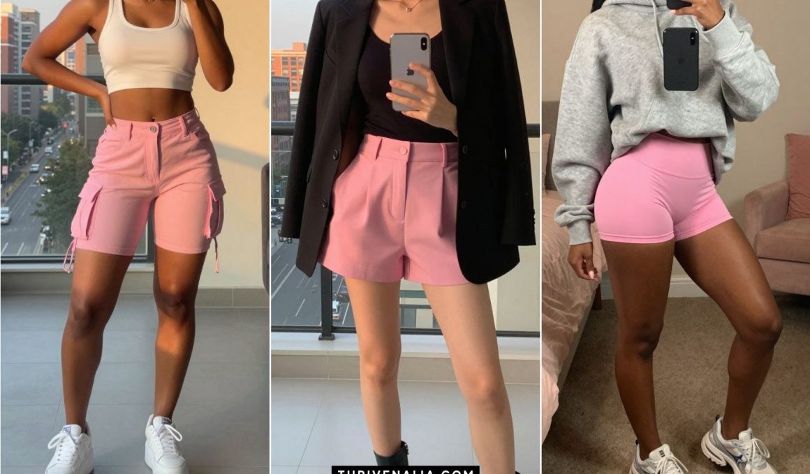 Pink Shorts Outfit Ideas