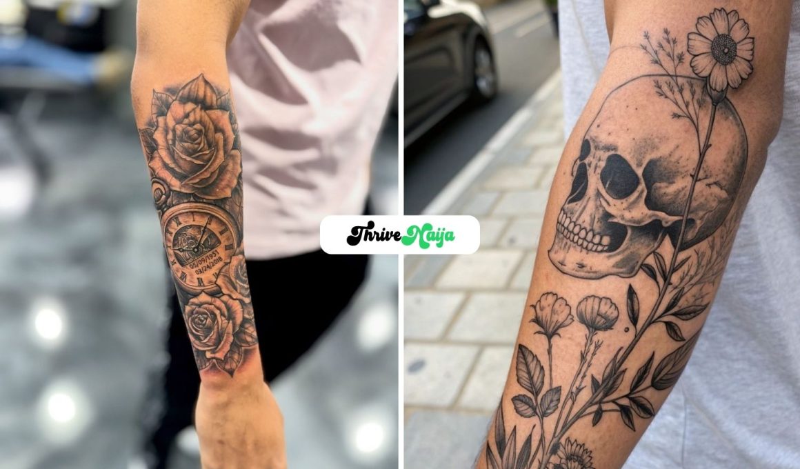 Powerful Forearm Sleeve Tattoos
