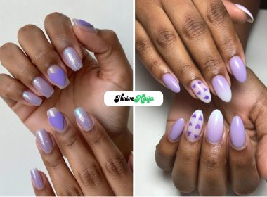 Purple Heart Nail Ideas