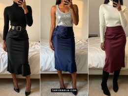Satin Skirt Outfit Ideas