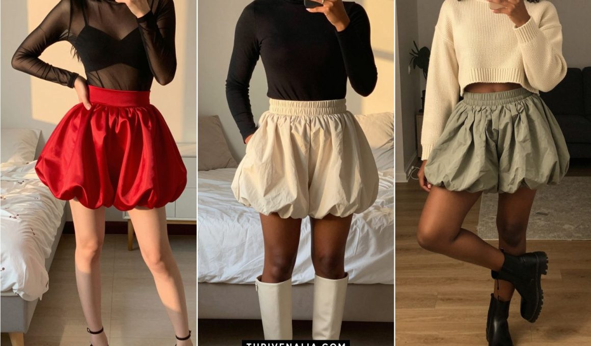 Trendy Bubble Skirt Outfit Ideas