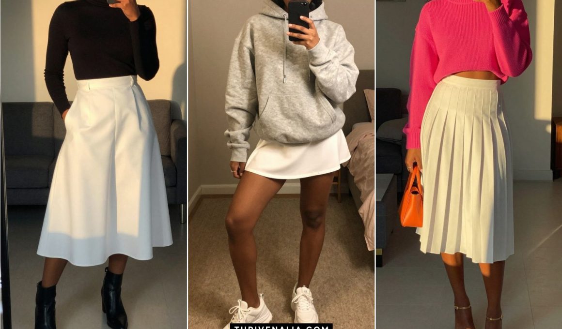 White Skirt Outfit Ideas