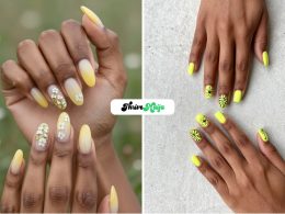 Yellow Floral Nail Ideas