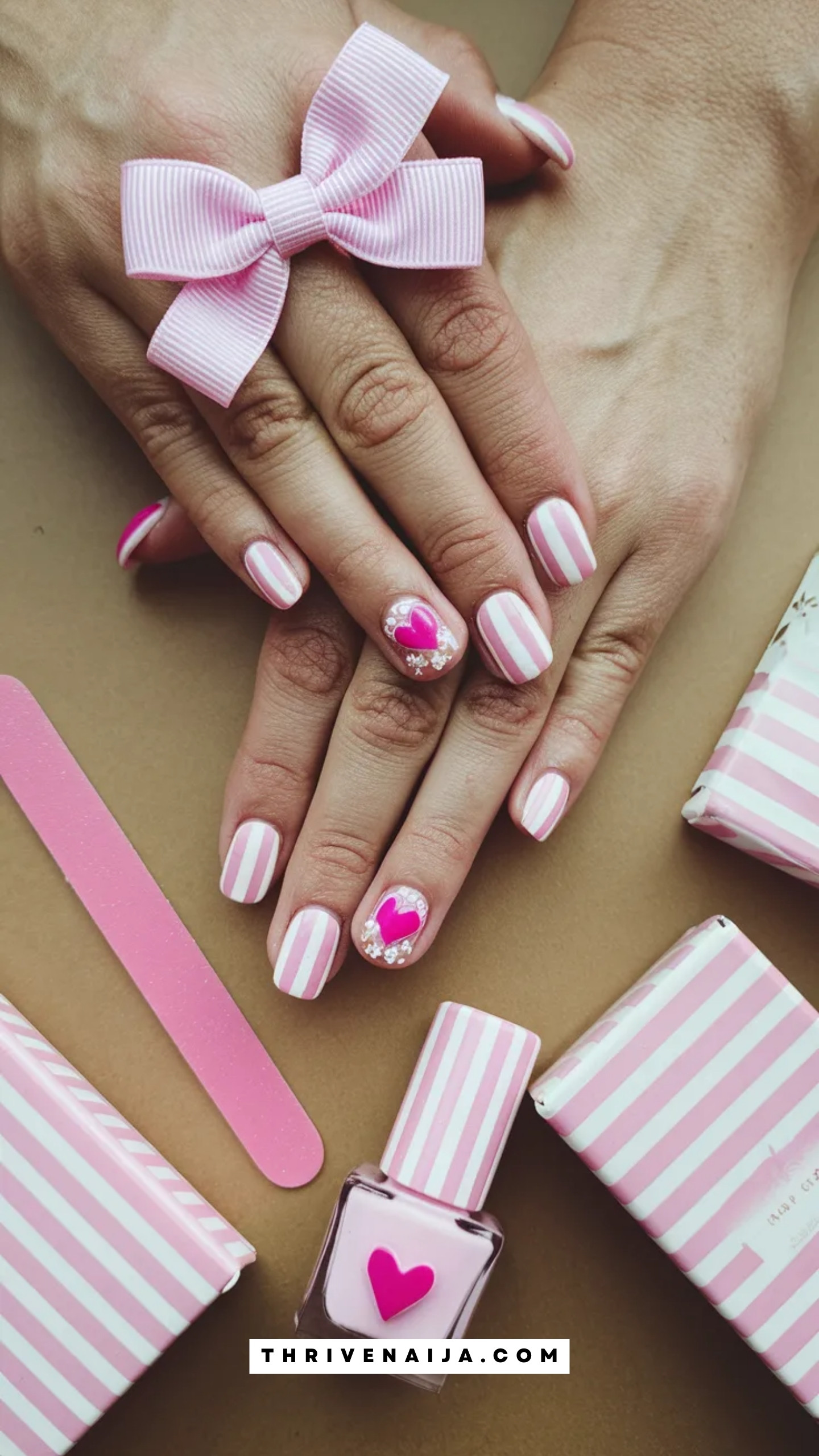 Heart Themed Nail Set