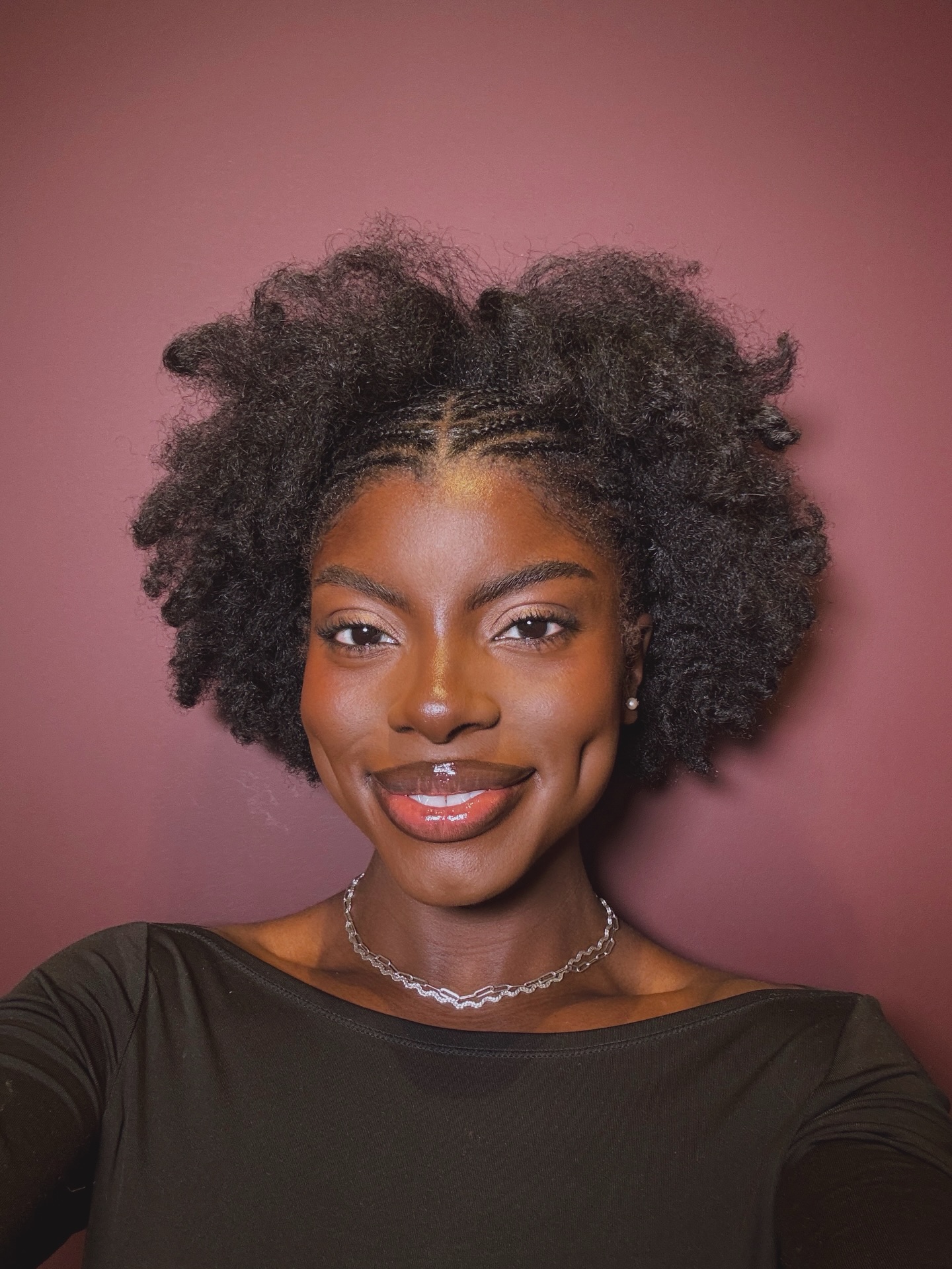 Bantu Knot With Afro Bun
