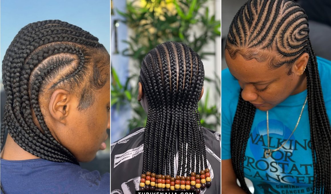 Beautiful Freehand Plaiting Natural Hair Ideas