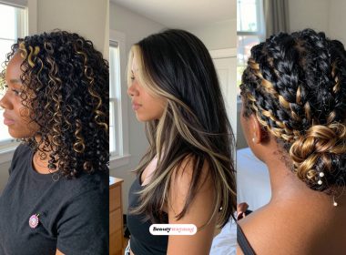 Black Hair Ideas With Blonde Highlights