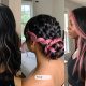 Black Hair Ideas With Pink Highlights