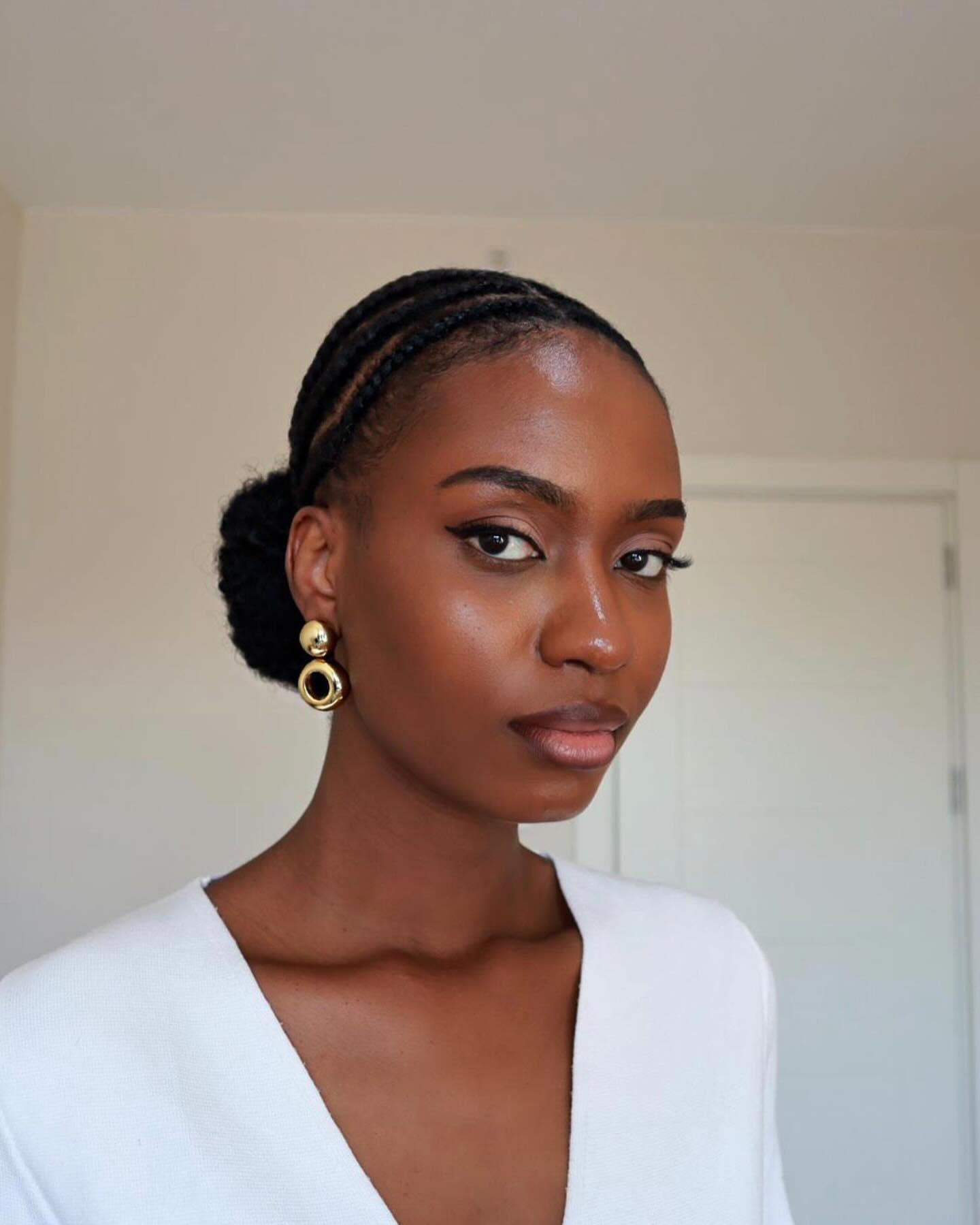 Braided Space Low Bun