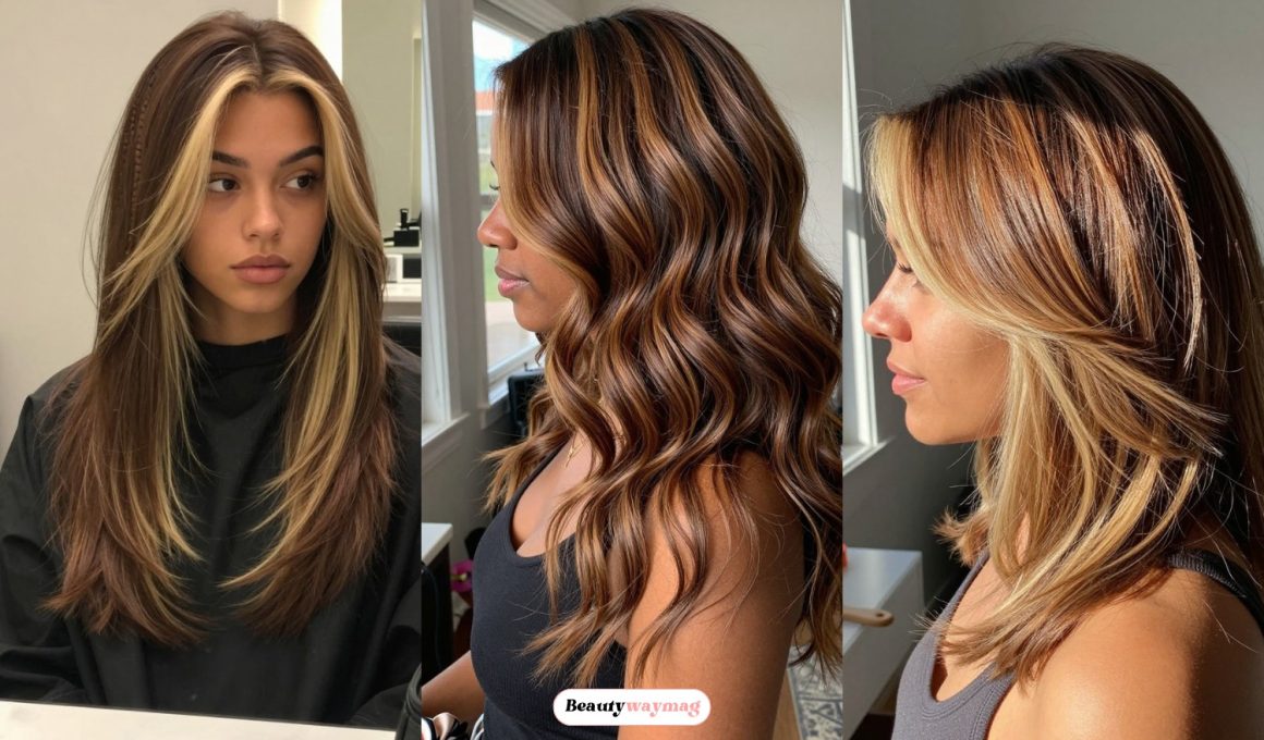 Chunky Highlight Ideas for Brown Hair