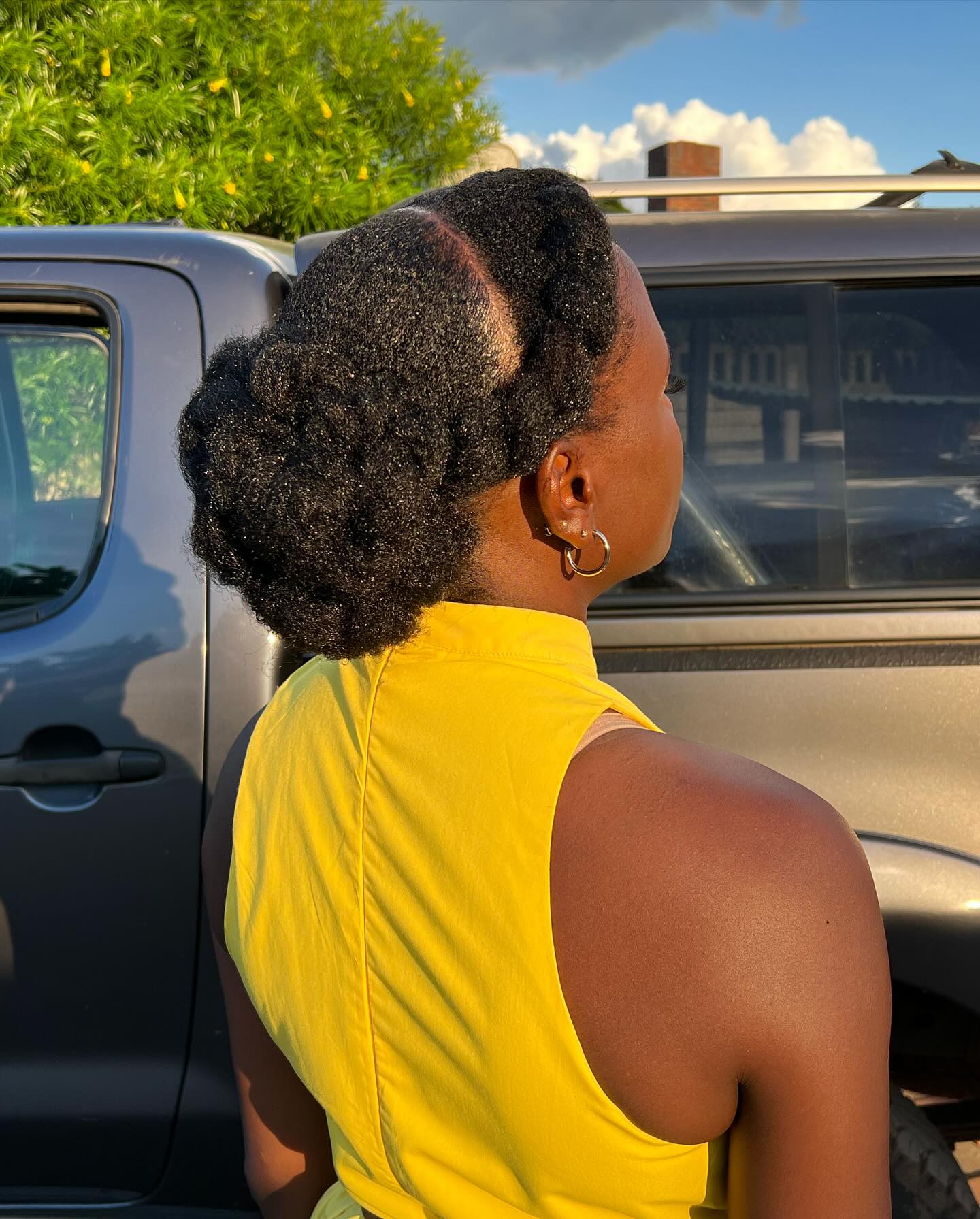 Crown Cornrow Bun