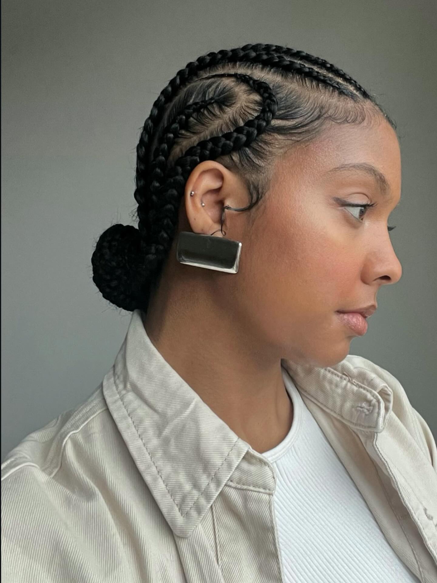 Easy All-back Cornrow