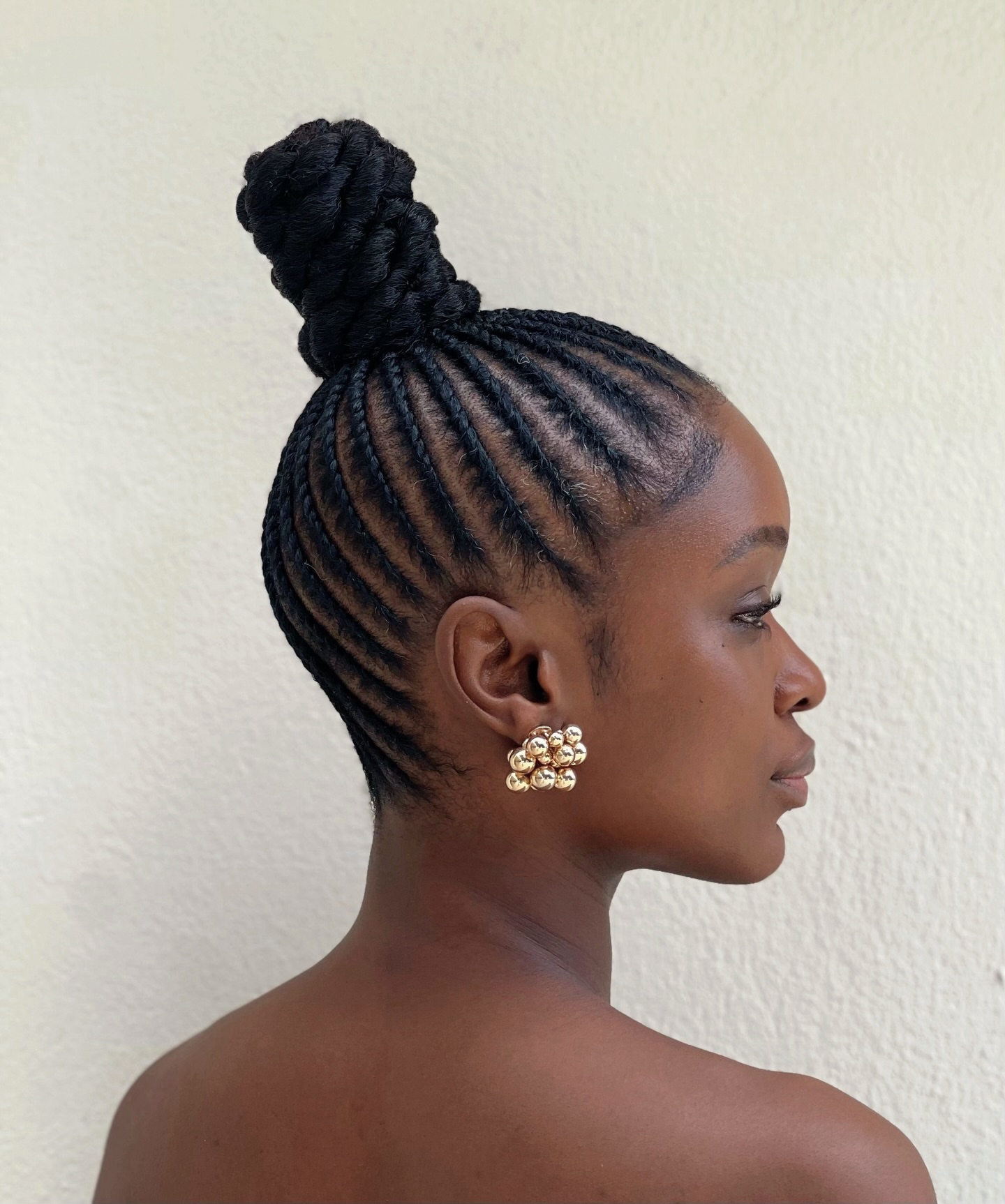 Elegant Cornrow Updo