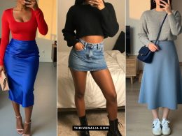 Fresh Blue Skirt Outfit Ideas
