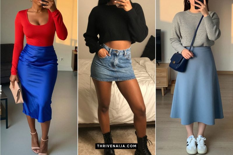 Fresh Blue Skirt Outfit Ideas