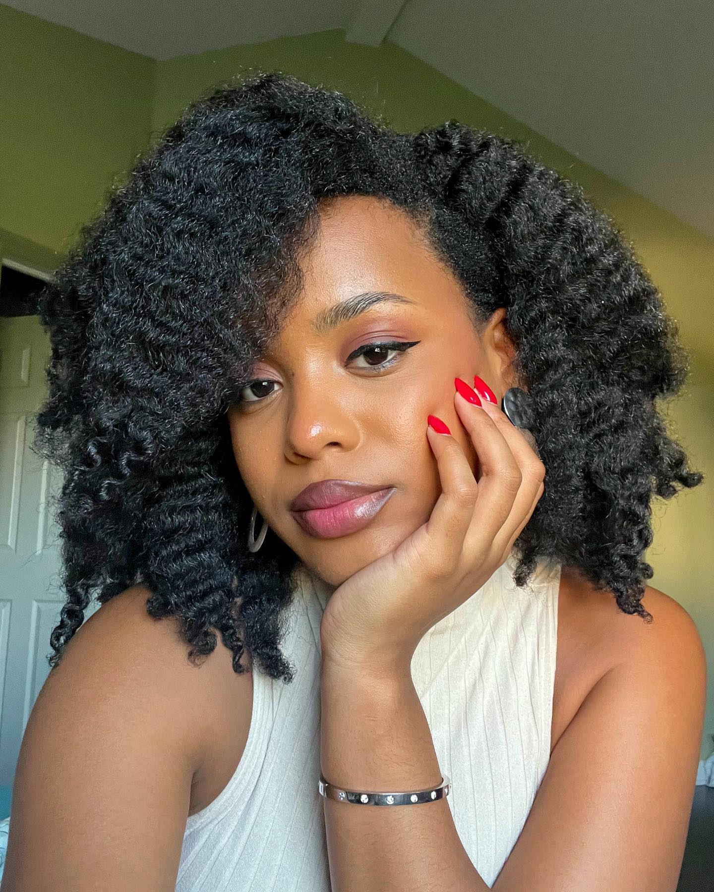 Freshly Washed Loose Twist Out