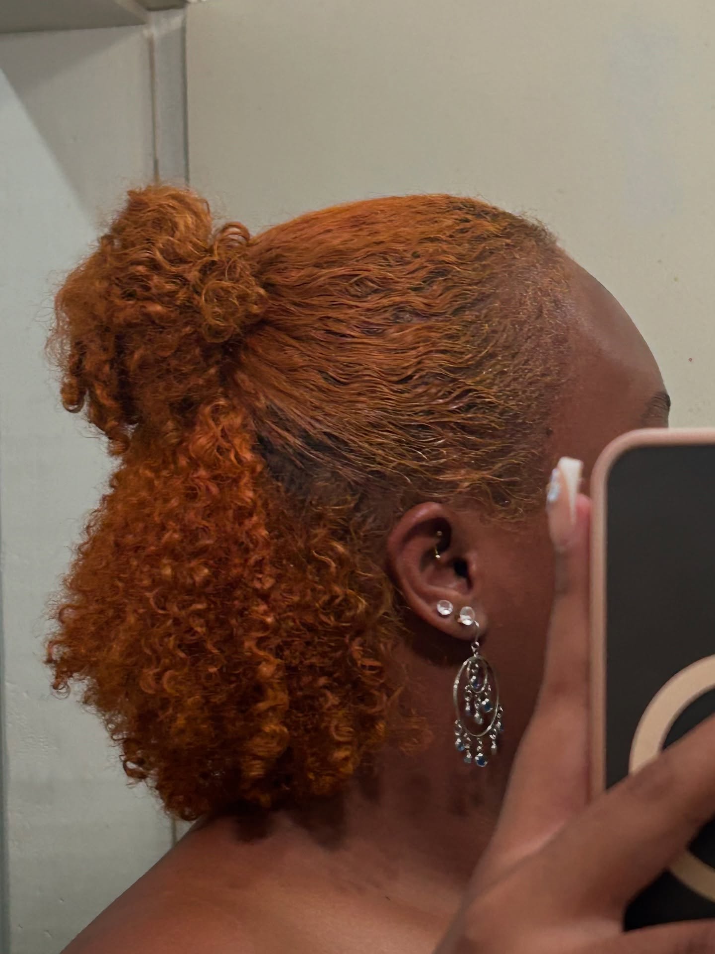 Ginger Half Up Half Down Bun