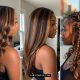 Honey Brown Highlight Ideas on Dark Hair for Black Women