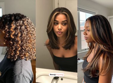 Honey Highlight Ideas for Dark Hair