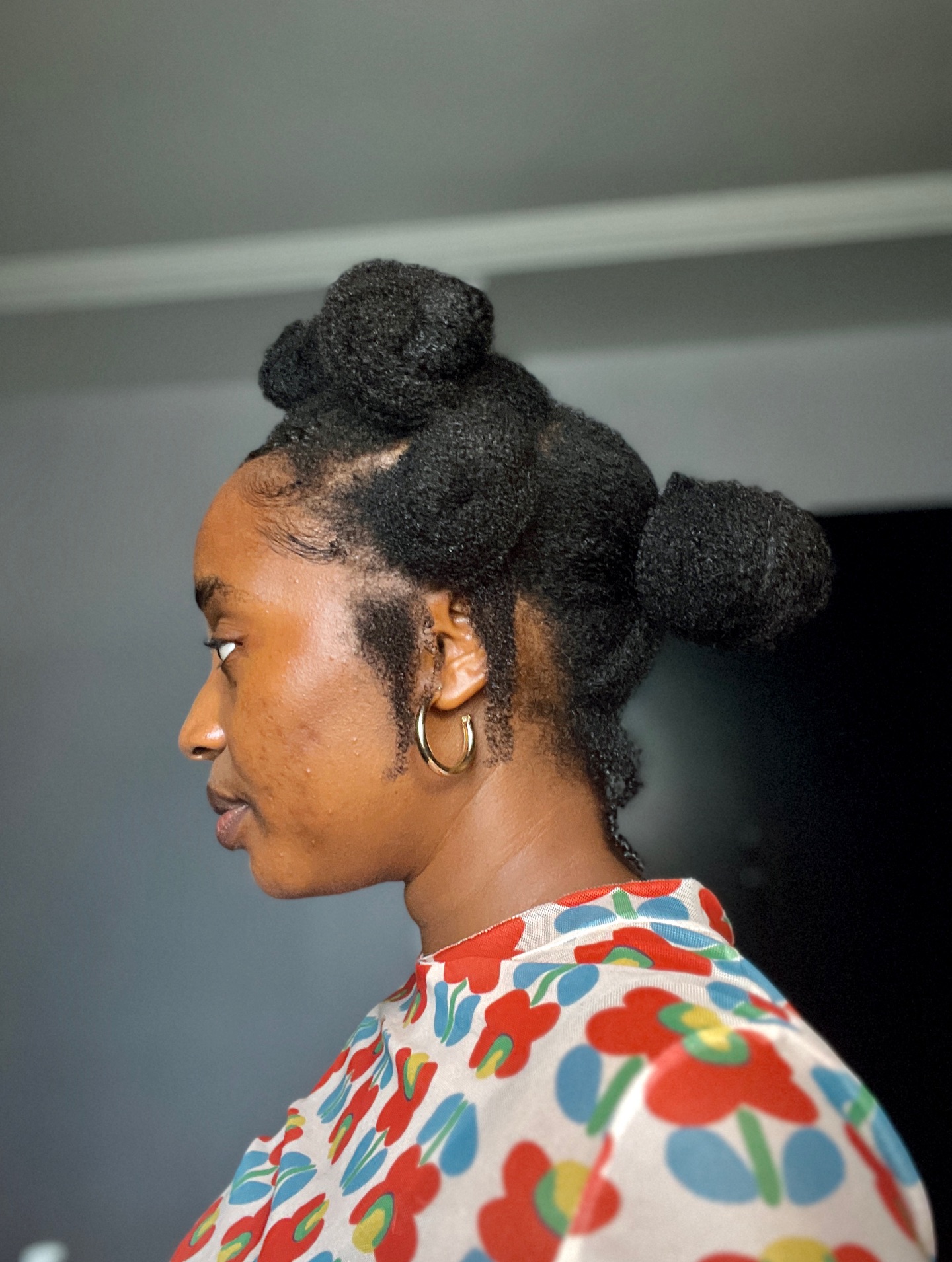 Multi Bantu Knot Bun