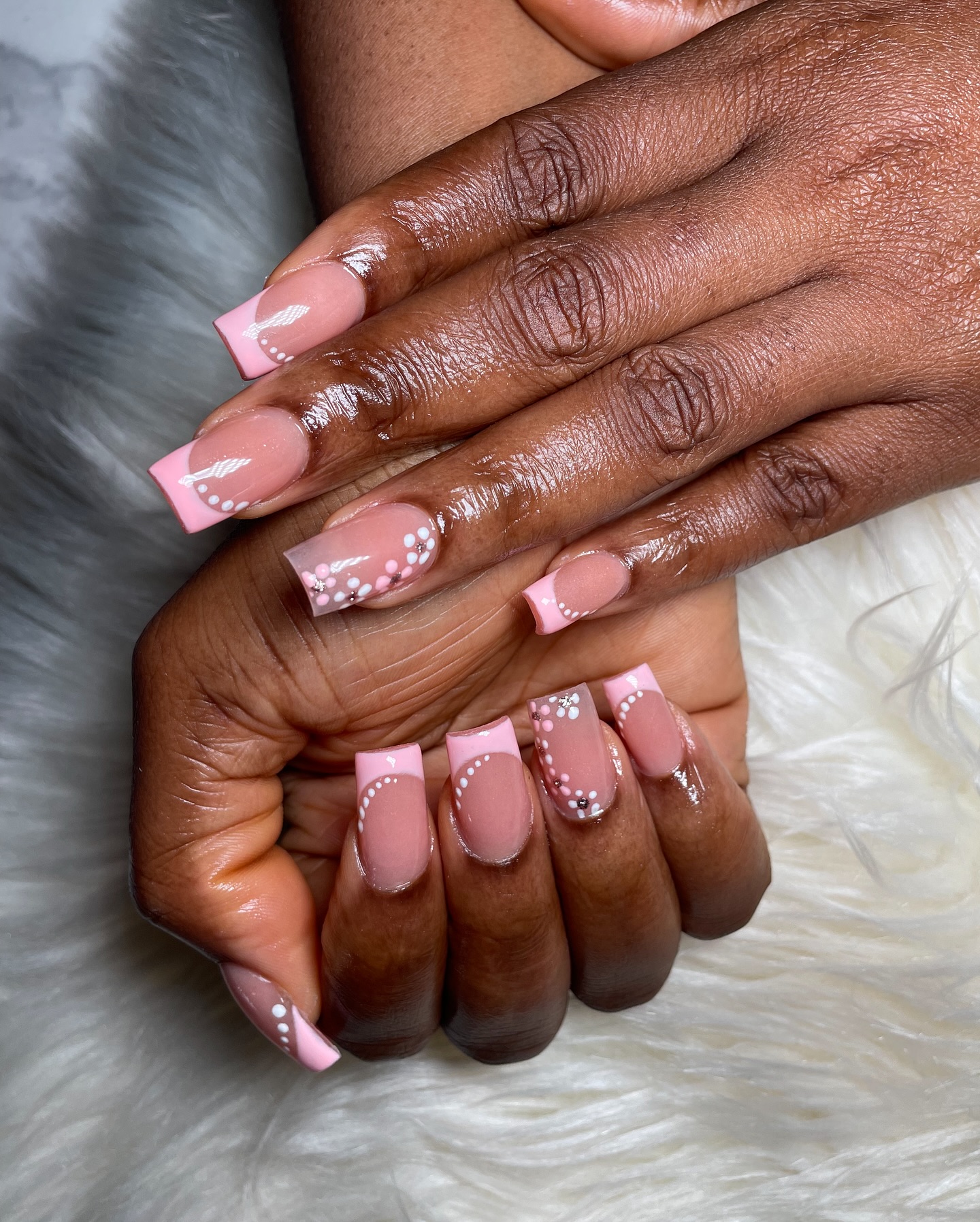 Pretty in Pink with Floral Accent
