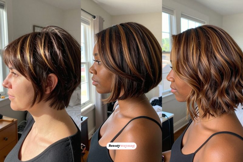 Short Brown Hair Ideas With Highlights
