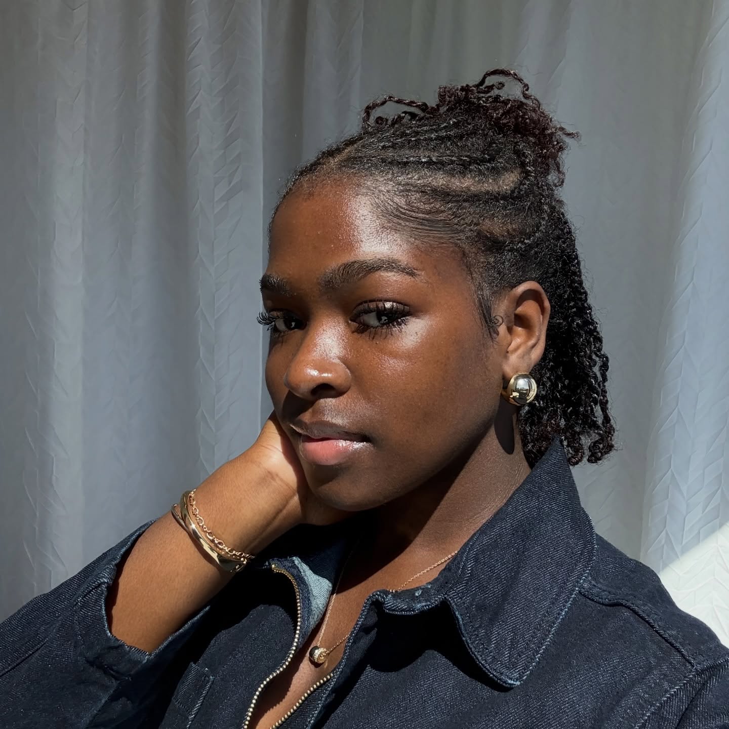 Three Strand Half up and Down Twist