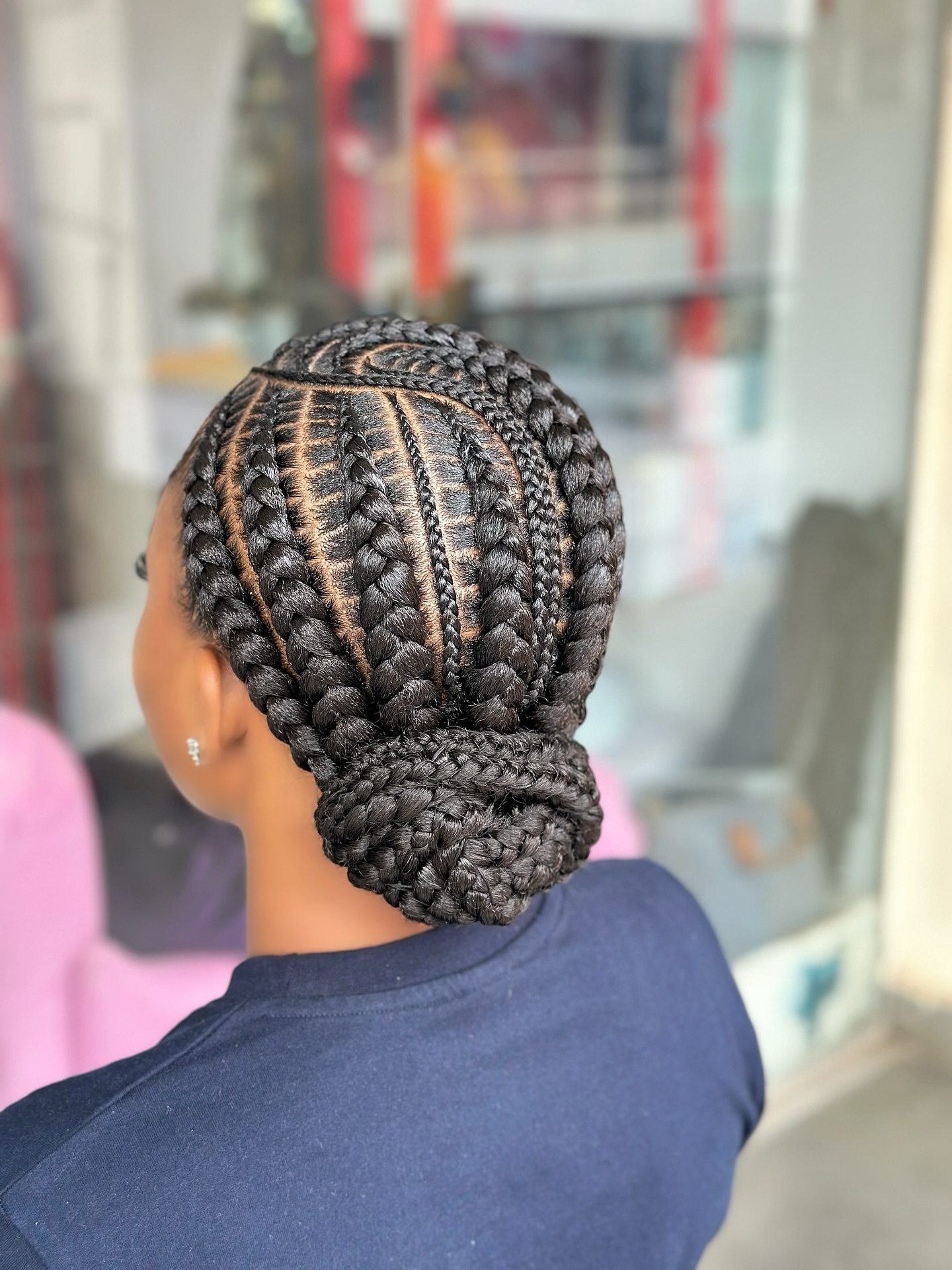 Freestyle stitch braids with beads