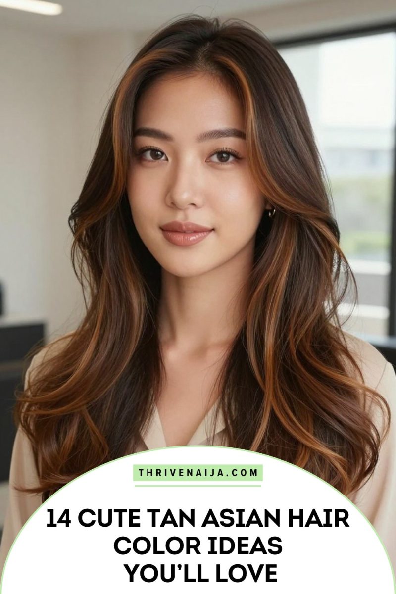 14 Cute Tan Asian Hair Color Ideas | ThriveNaija