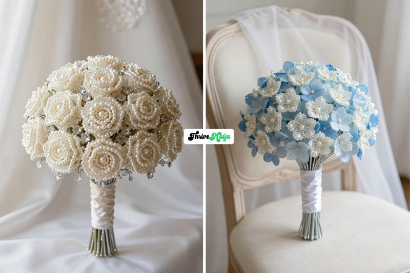 Beautiful Beaded Flowers Bouquet Ideas