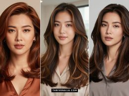 Cute Tan Asian Hair Color Ideas
