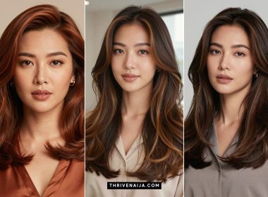 Cute Tan Asian Hair Color Ideas