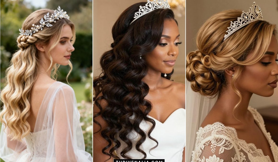 Gorgeous Tiara Wedding Hairstyles You’ll Love