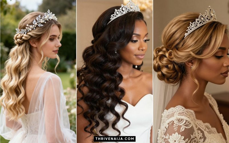 Gorgeous Tiara Wedding Hairstyles You’ll Love
