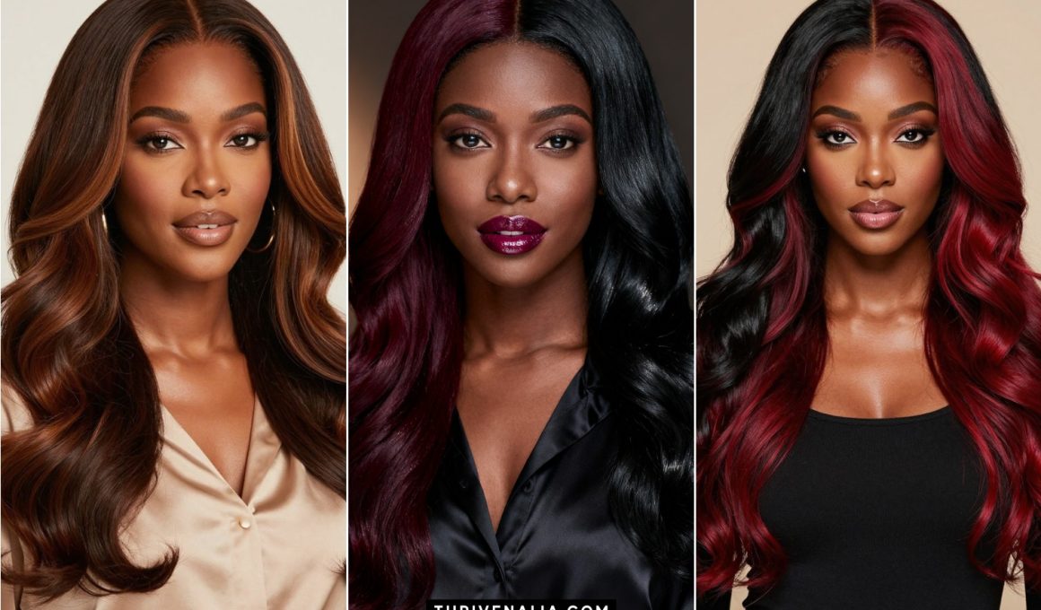 Gorgeous Two Tone Split Hair Color