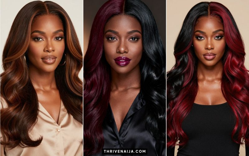 Gorgeous Two Tone Split Hair Color