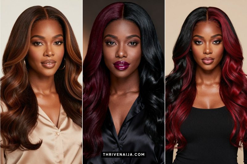 Gorgeous Two Tone Split Hair Color