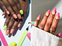 Pink & Yellow Summer Nails Ideas