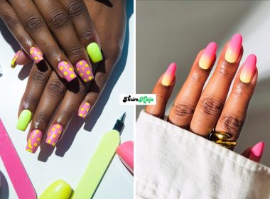 Pink & Yellow Summer Nails Ideas