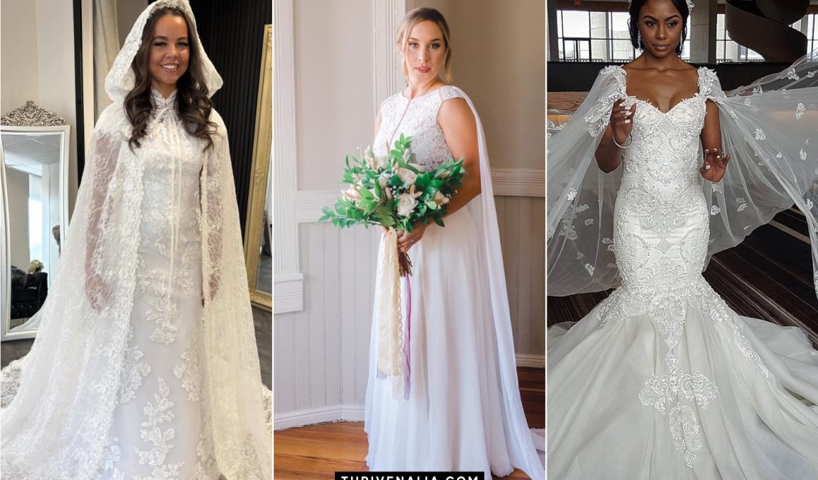 Stunning Wedding Cape Dresses You'll Love