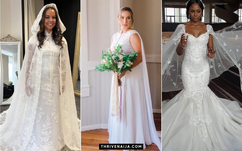 Stunning Wedding Cape Dresses You'll Love