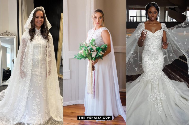 Stunning Wedding Cape Dresses You'll Love