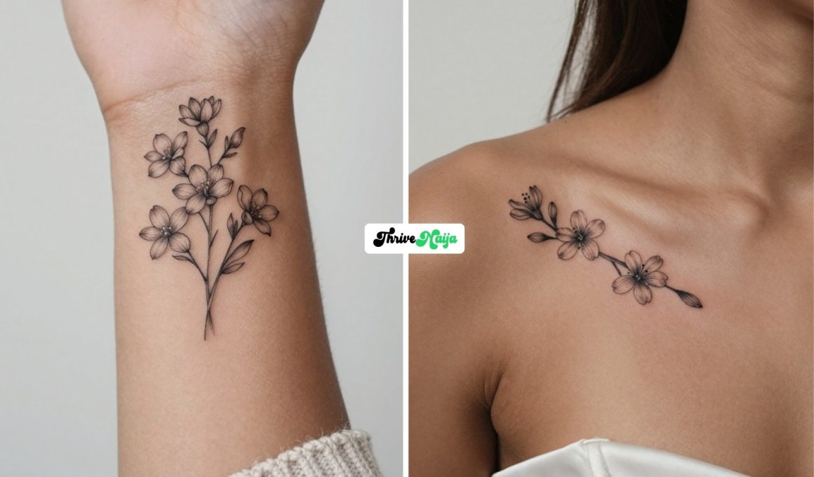15 Sweet & Special Sampaguita Flower Tattoo Ideas