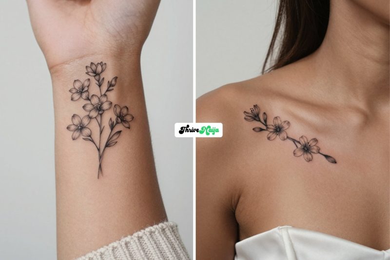 15 Sweet & Special Sampaguita Flower Tattoo Ideas