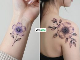 Violet Flower Tattoo Ideas That Feel Delicate and Pretty