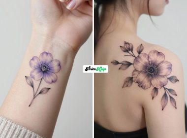 Violet Flower Tattoo Ideas That Feel Delicate and Pretty