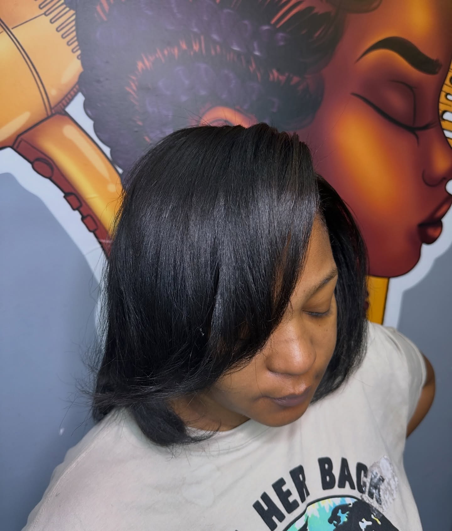 Side Curtain Bangs Hairstyle