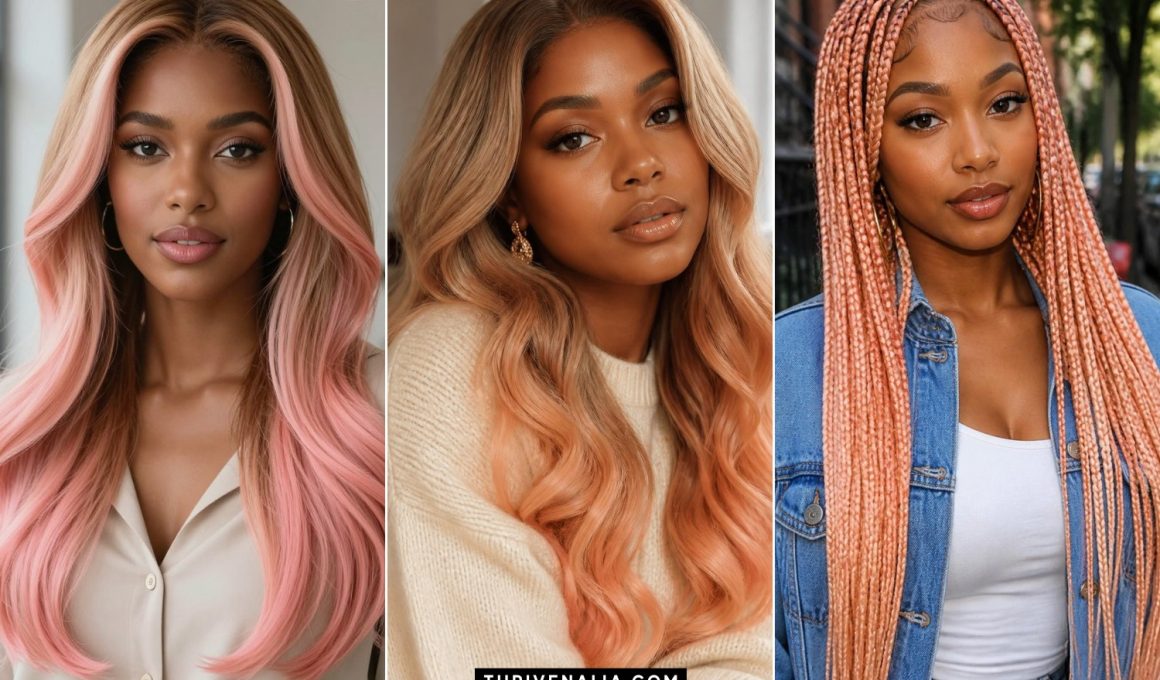 Beautiful Peach Hair Color Ideas