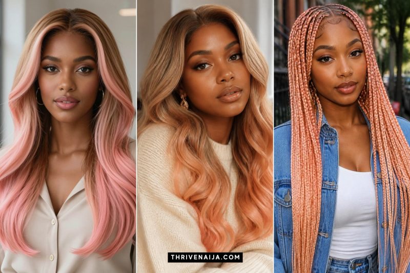 Beautiful Peach Hair Color Ideas