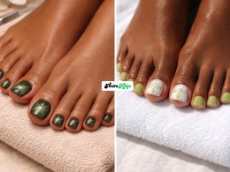 Gorgeous Green Pedicure Design Ideas